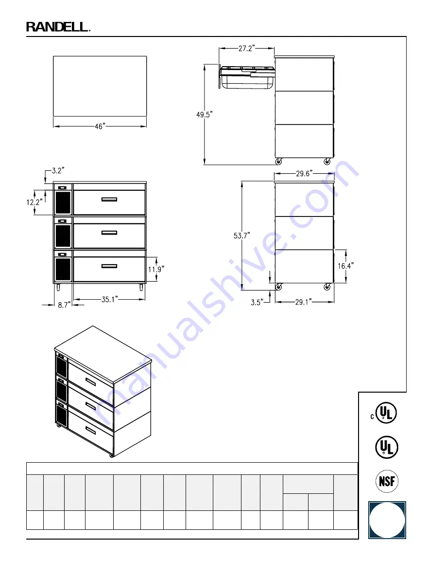 Randell FX Series FX-1 Specifications Download Page 10