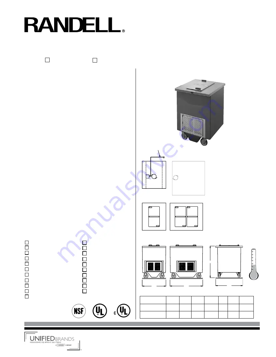 Randell RANFG FRA-1 Specifications Download Page 1