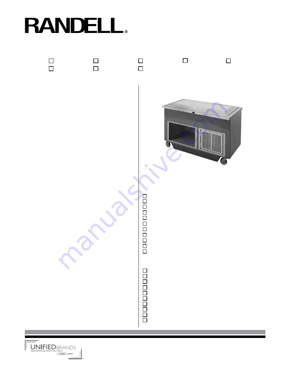 Randell RANFG FTA-2 Specifications Download Page 1