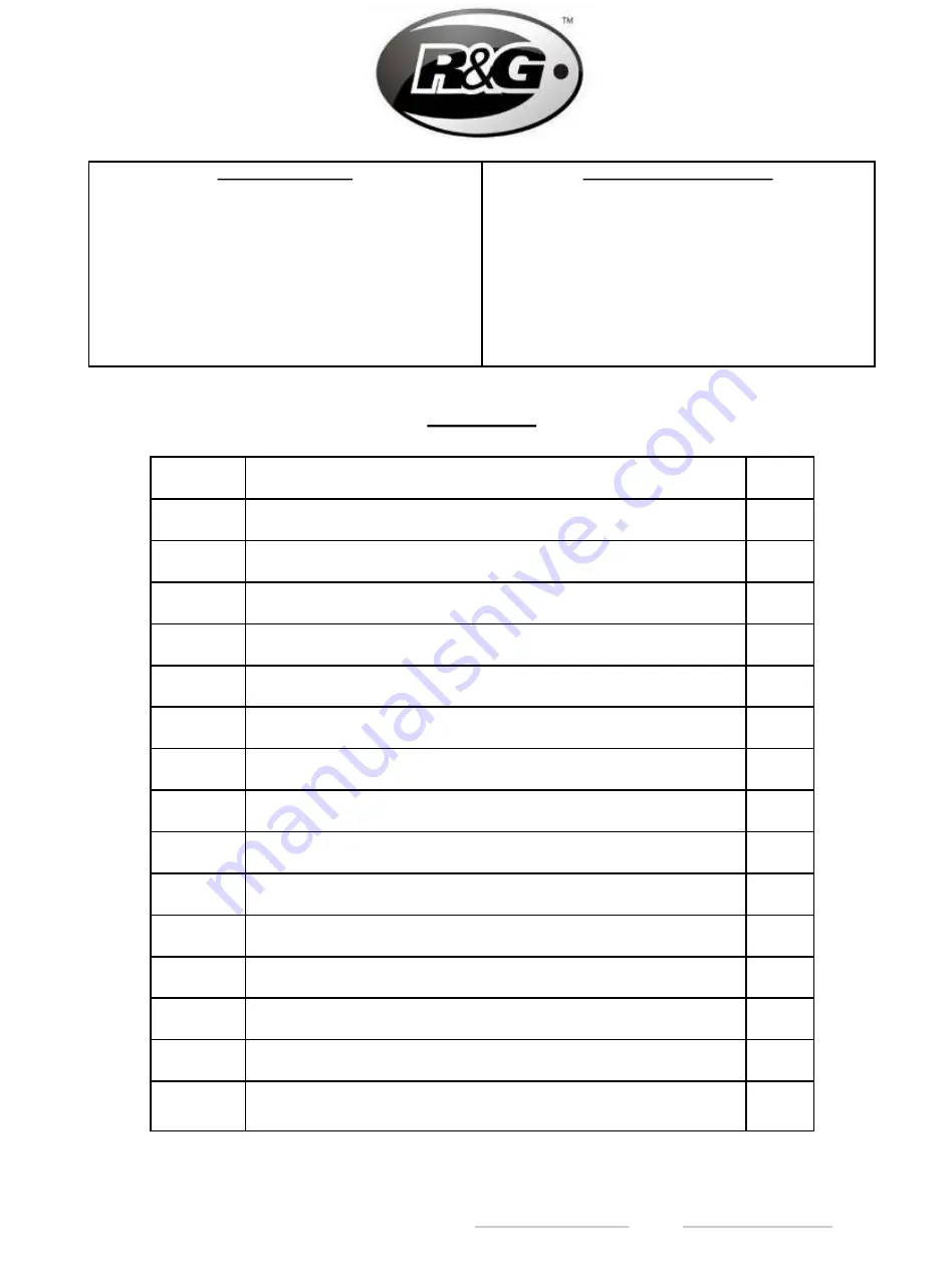 R&G LP0273 Fitting Instructions Manual Download Page 12