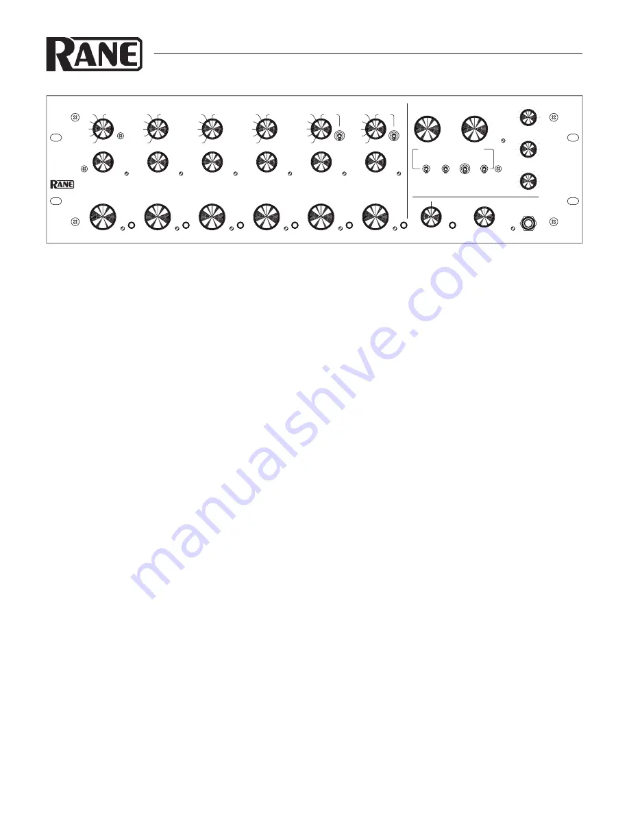 Rane MP 2016S Operator'S Manual Download Page 3