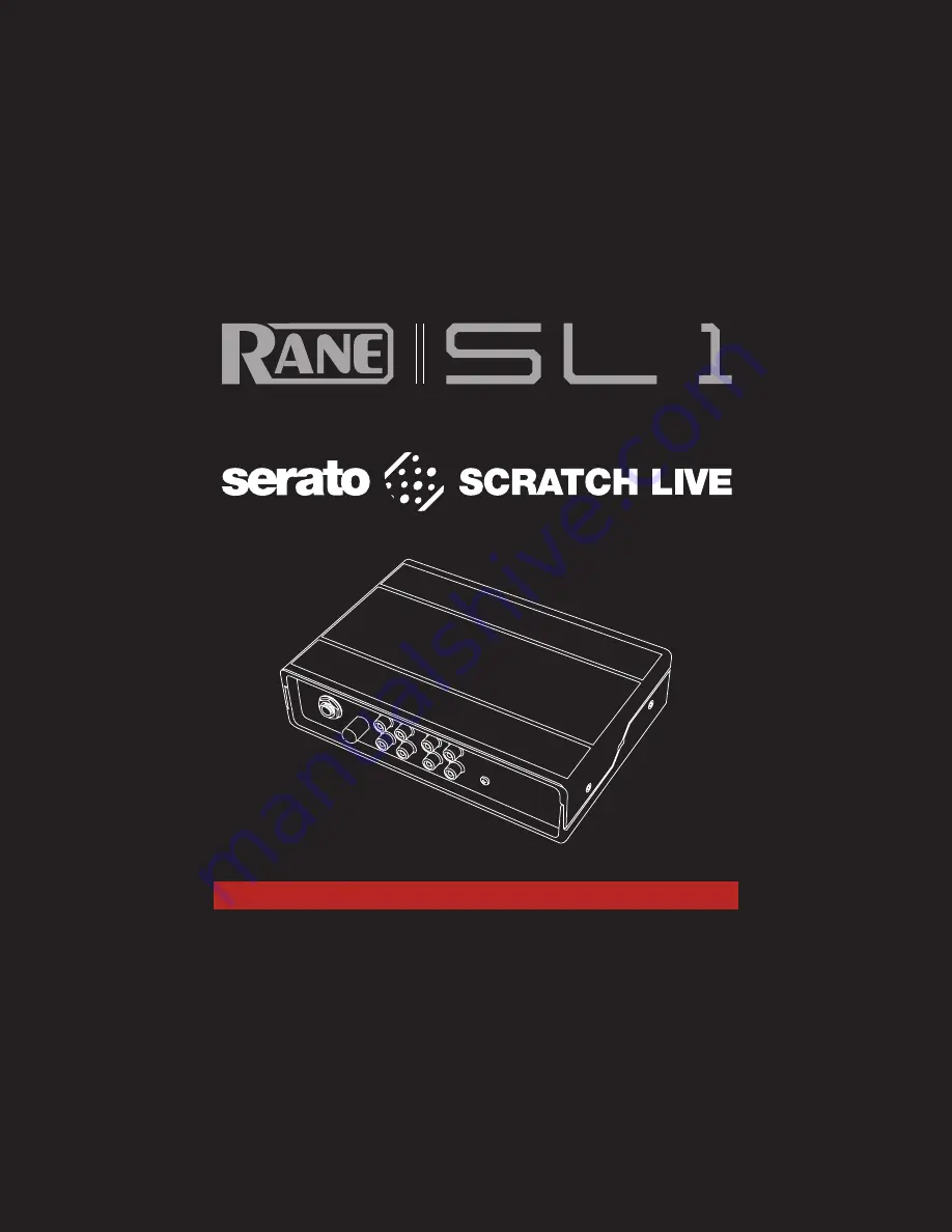 Rane SERATO SL 1 Operator'S Manual Download Page 1