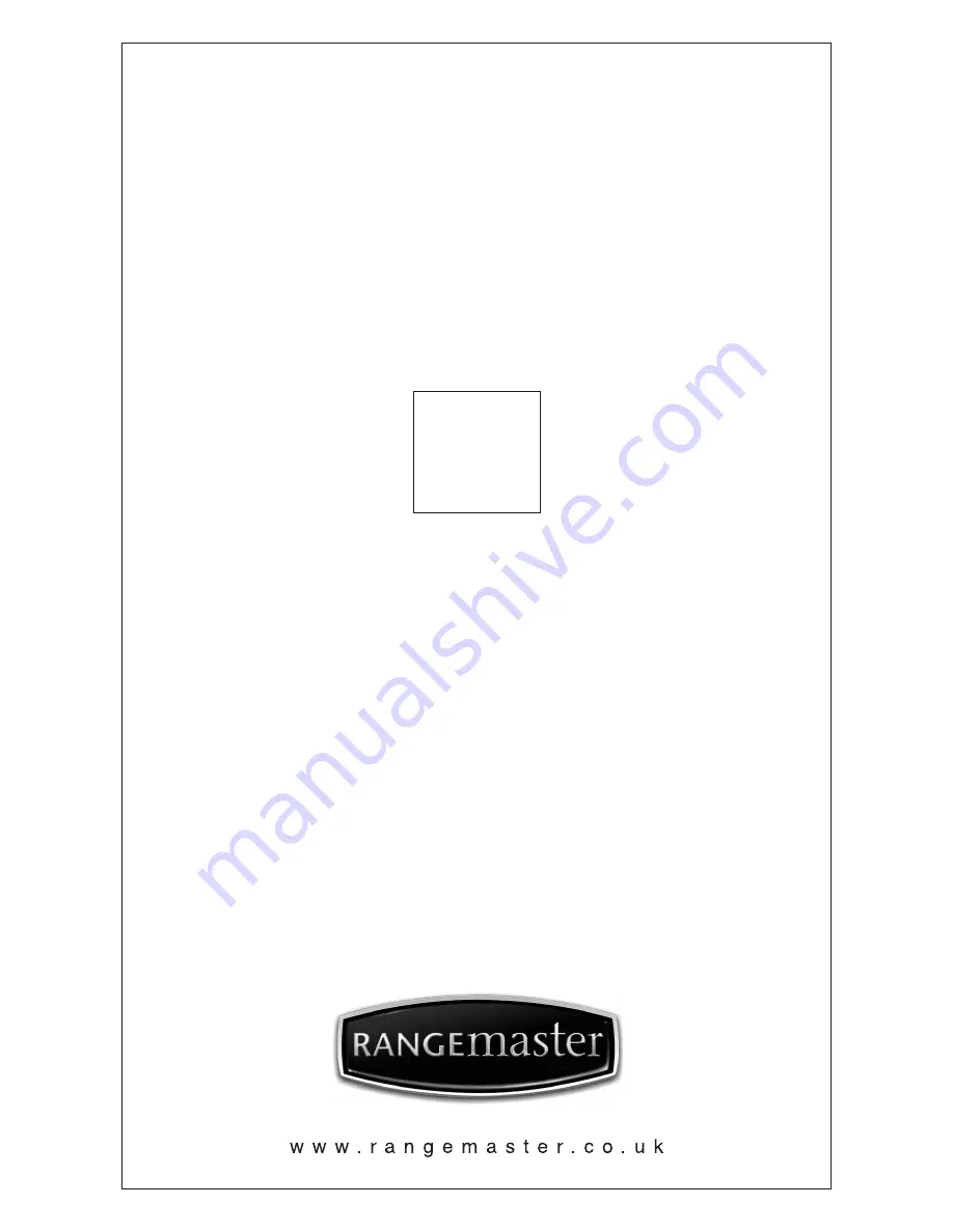 Rangemaster KITCHENER U109720 - 01 Installation And User Manual Download Page 1