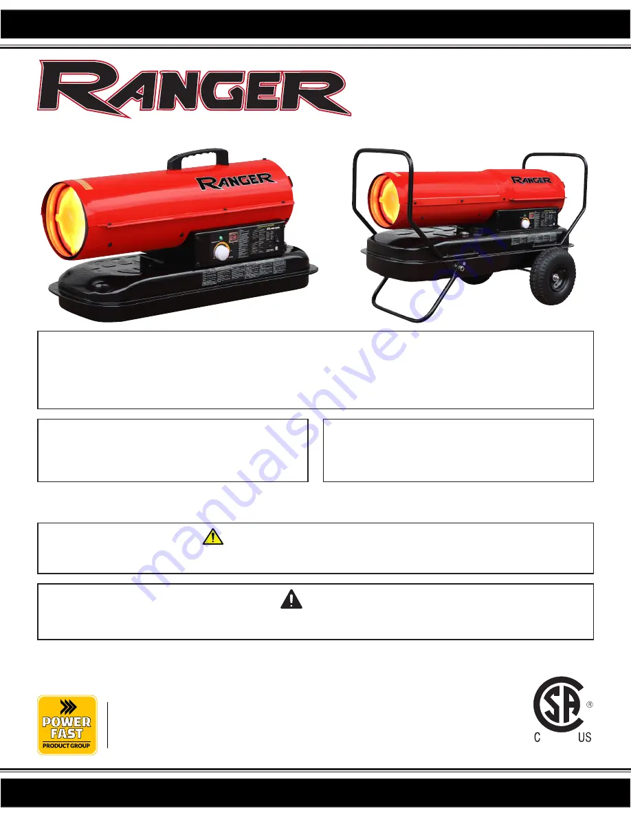 Ranger R45K Скачать руководство пользователя страница 1