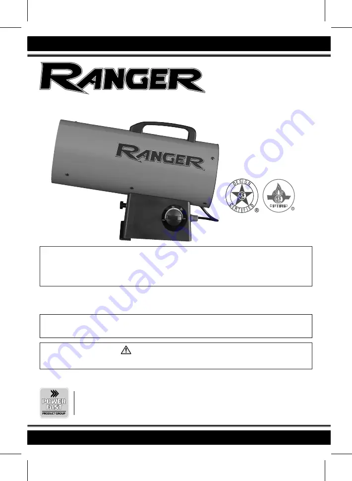 Ranger R45LP Manual Download Page 1