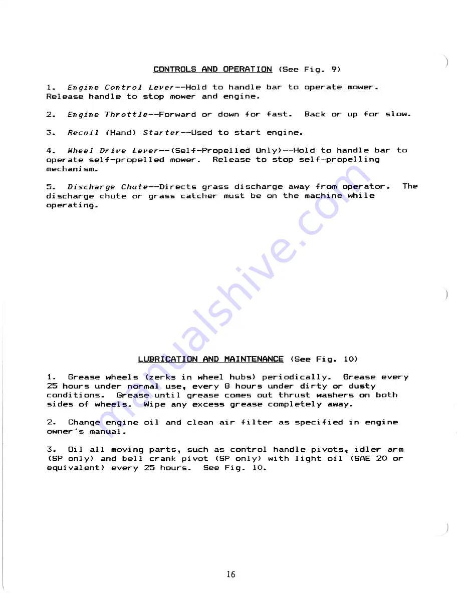 Ransomes Bob-Cat M21-4BZ Assembly, Operation And Service Manual Download Page 16