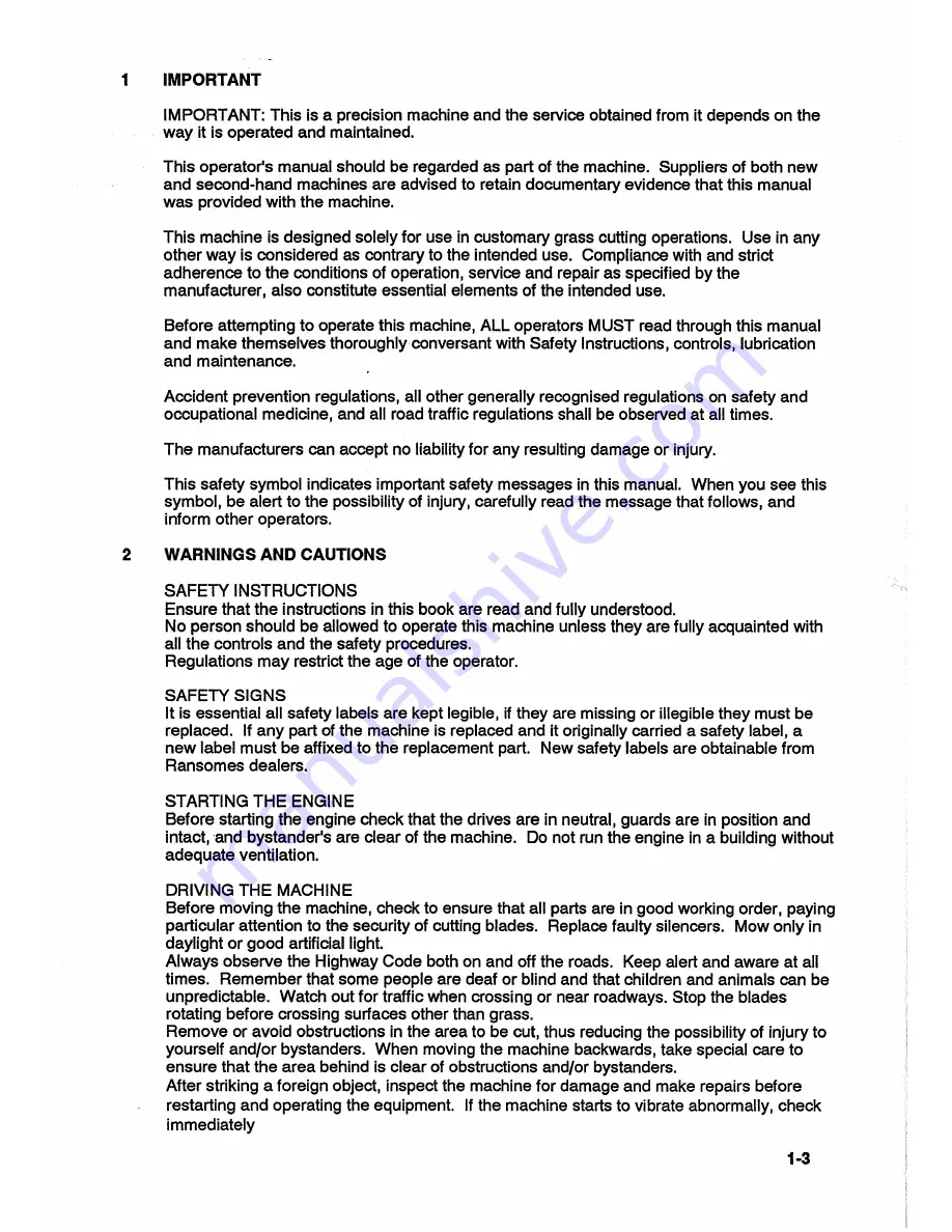 Ransomes greens super 50(20) Service And Repair Manual Download Page 11