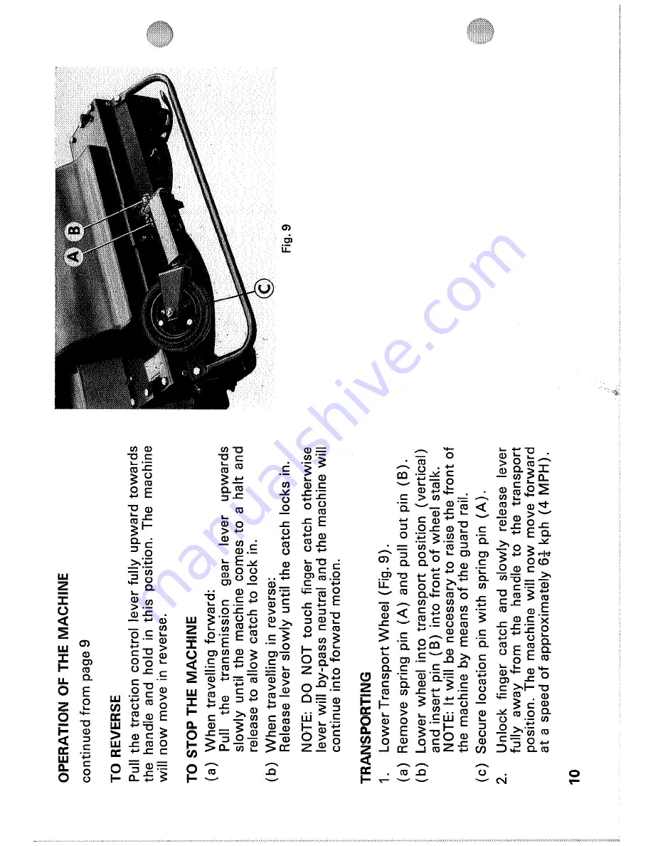 Ransomes Hydrostatic Vergecutter 76 Operator'S Handbook Manual Download Page 39