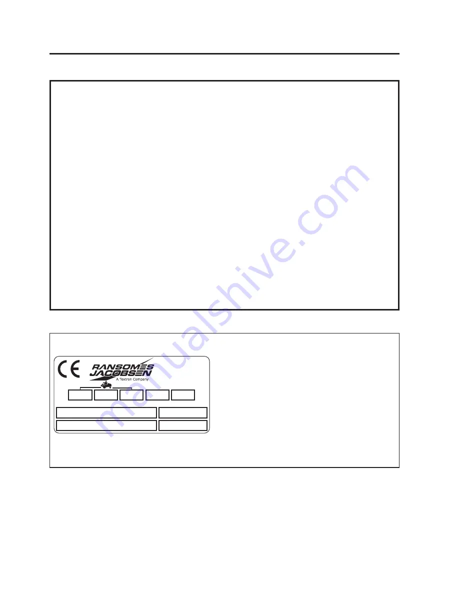 Ransomes Magna Mk13 LJBA015 Assembly And Operation Manual Download Page 4