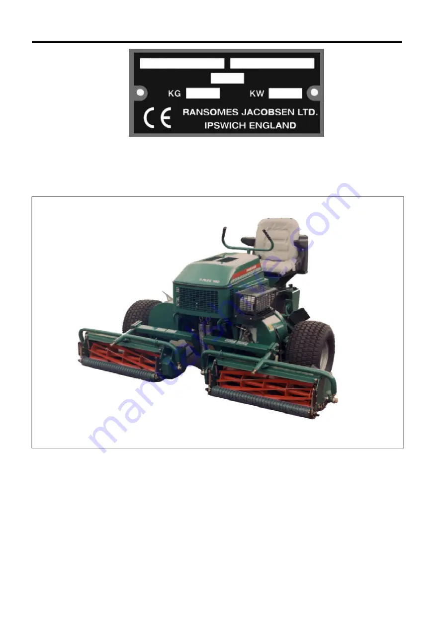 Ransomes T-Plex 180 Скачать руководство пользователя страница 4