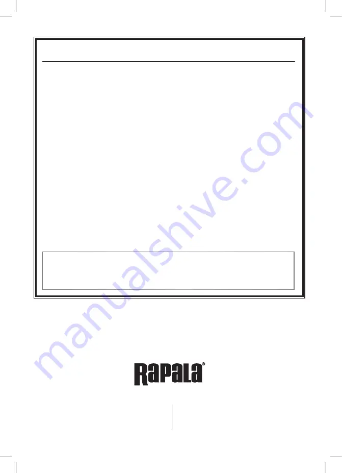 Rapala R12B Owner'S Manual Download Page 7