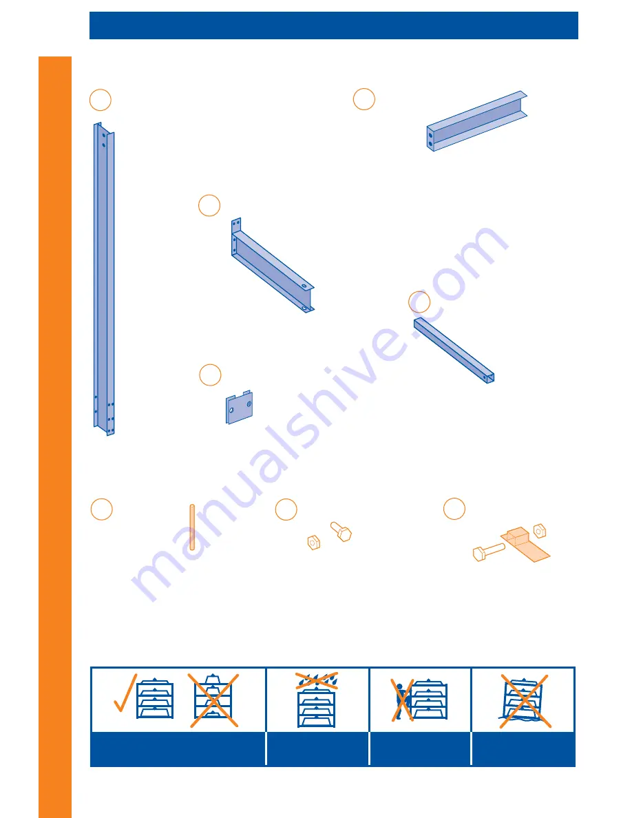 Rapid Racking Bar Racks Assembly Manual Download Page 3