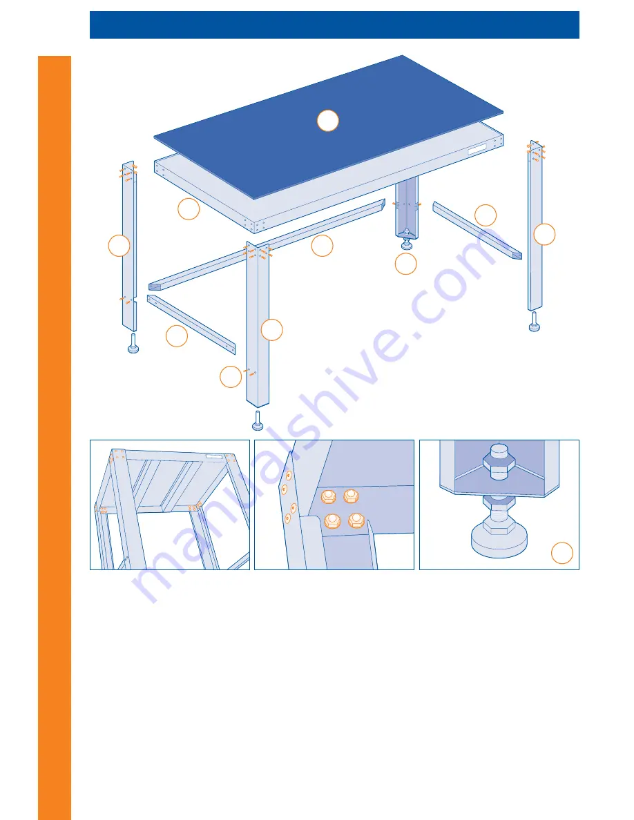 Rapid Racking Rapid silver workbench Скачать руководство пользователя страница 2