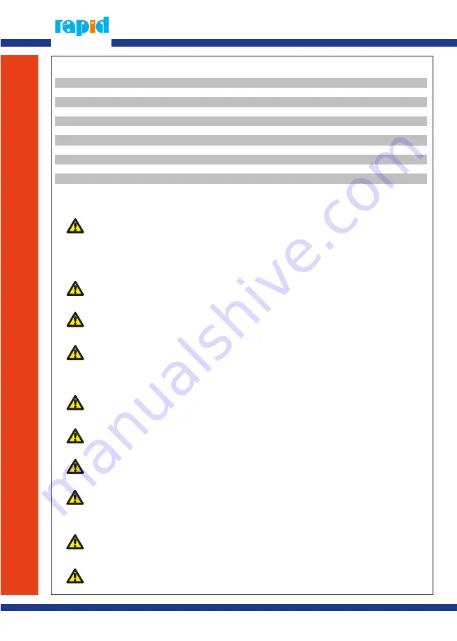 Rapid 110 HL 200/2 Operation Manual Download Page 2