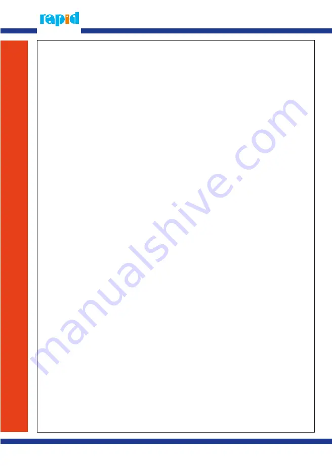 Rapid 110 HL 50/2 Operation Manual Download Page 10