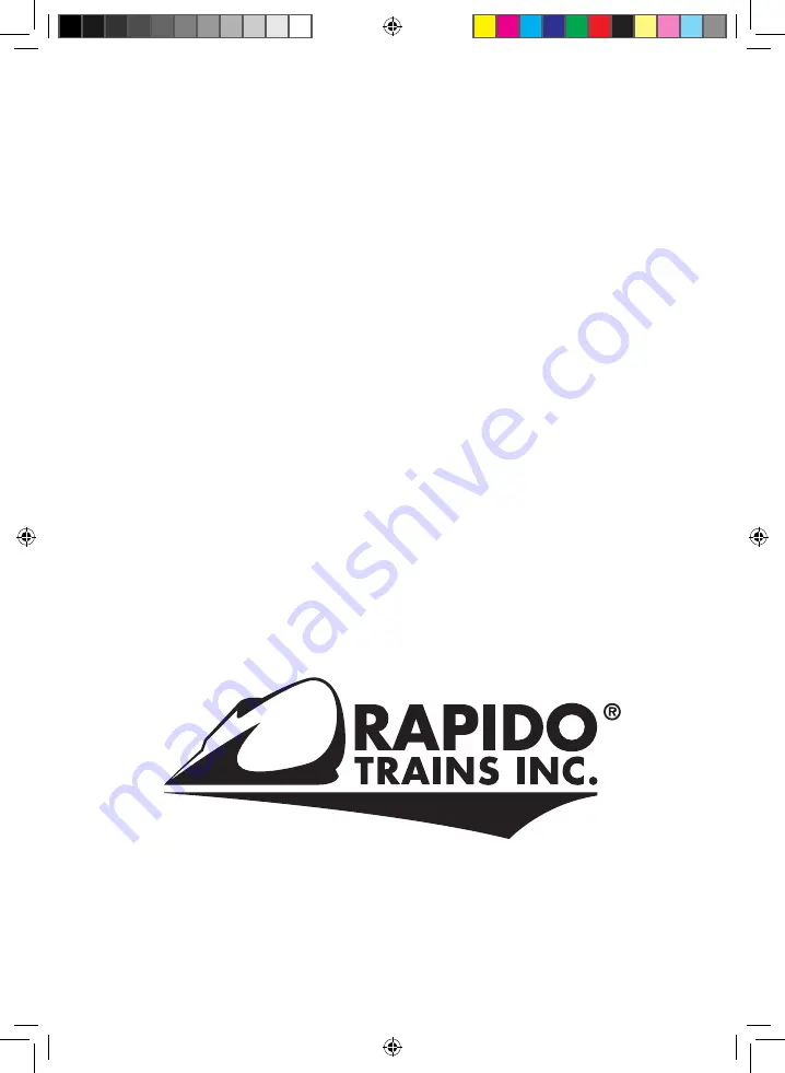 Rapido Trains 1600 HP Operating Manual Download Page 3