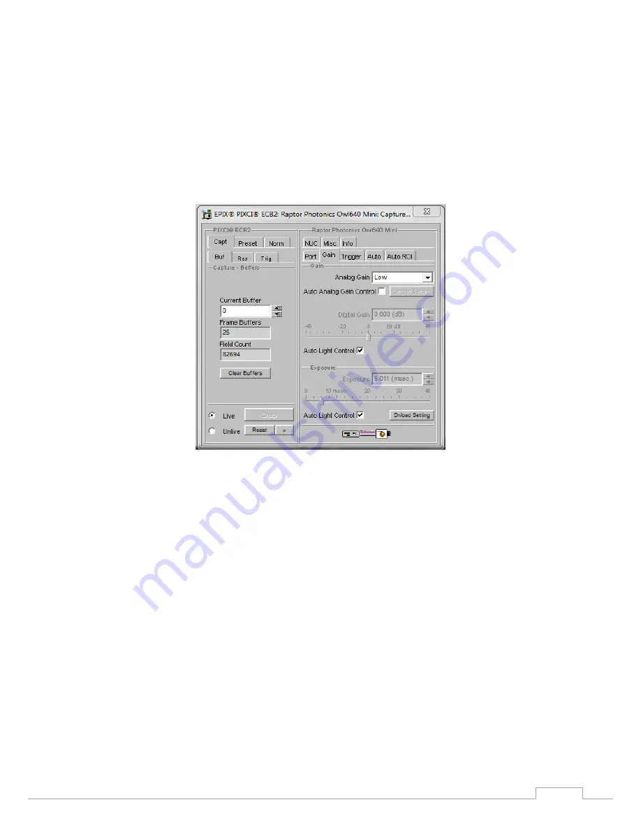 Raptor OW1.7-VS-CL-LP-640 User Manual Download Page 12