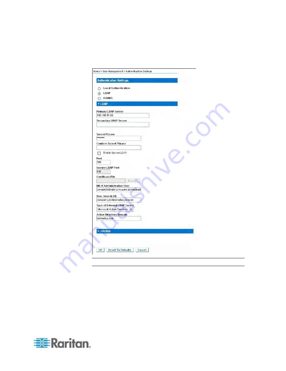 Raritan Dominion KX2-864 User Manual Download Page 120