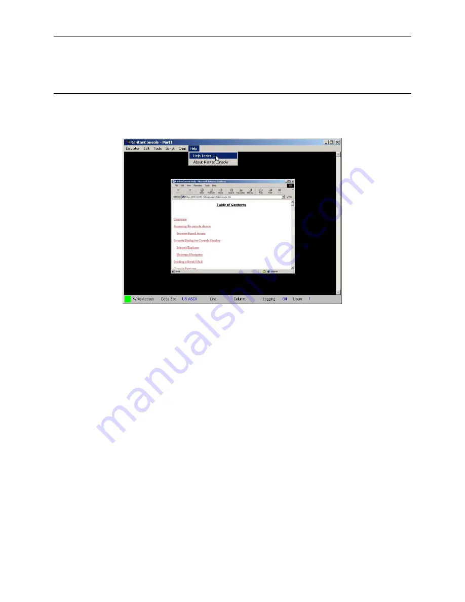 Raritan Dominion SX16 Installation And Operation Manual Download Page 42