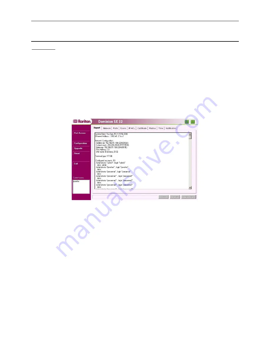 Raritan Dominion SX16 Installation And Operation Manual Download Page 51