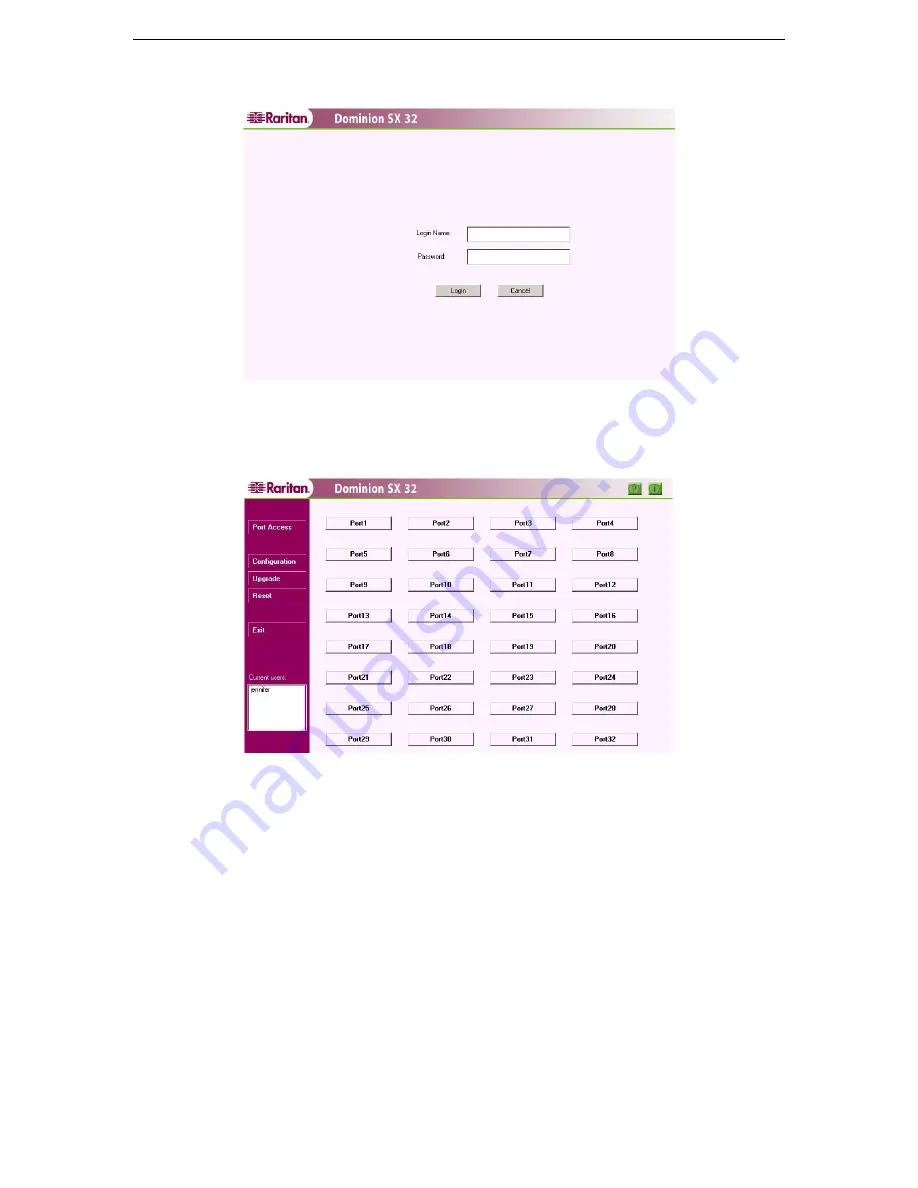 Raritan SX32 Installation And Operation Manual Download Page 22