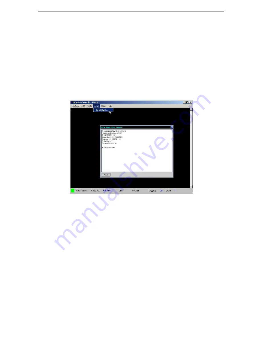 Raritan SX32 Installation And Operation Manual Download Page 34