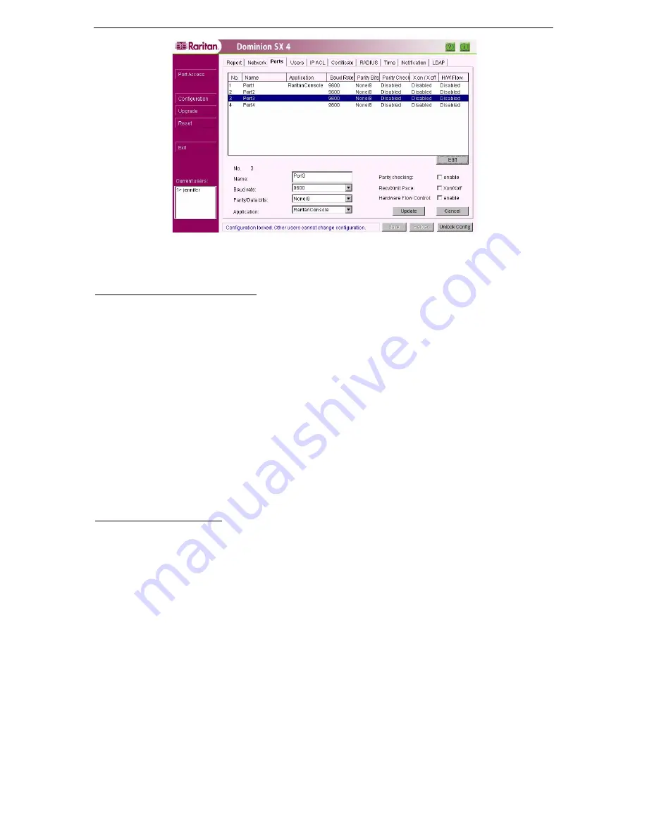 Raritan SX32 Installation And Operation Manual Download Page 49