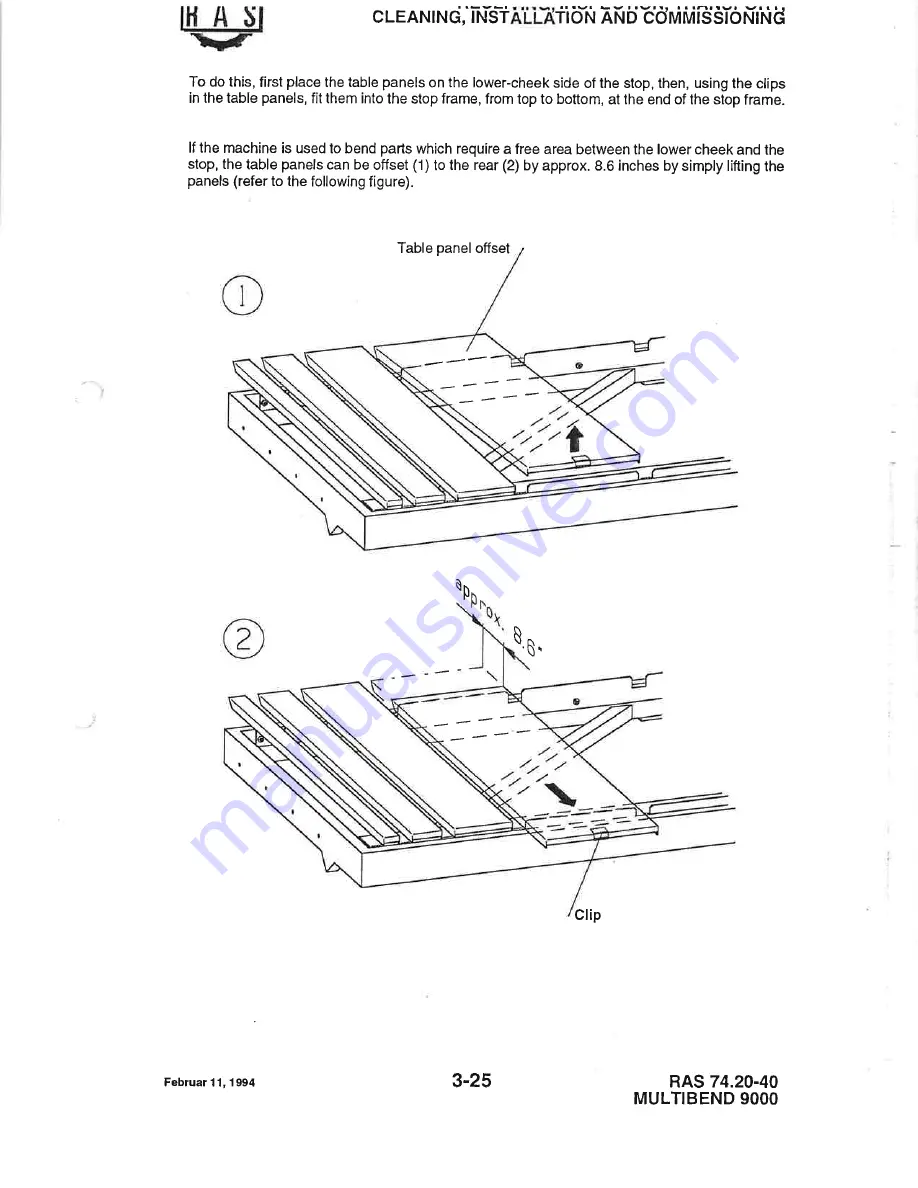 RAS MULTIBEND 9000 Operator'S Manual Download Page 47