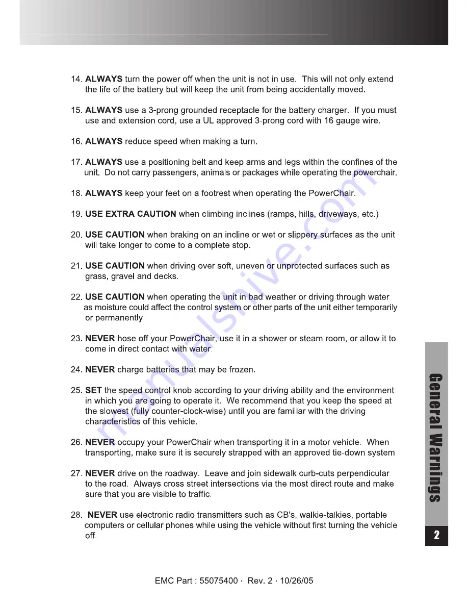 Rascal 318 Owner'S Manual Download Page 5