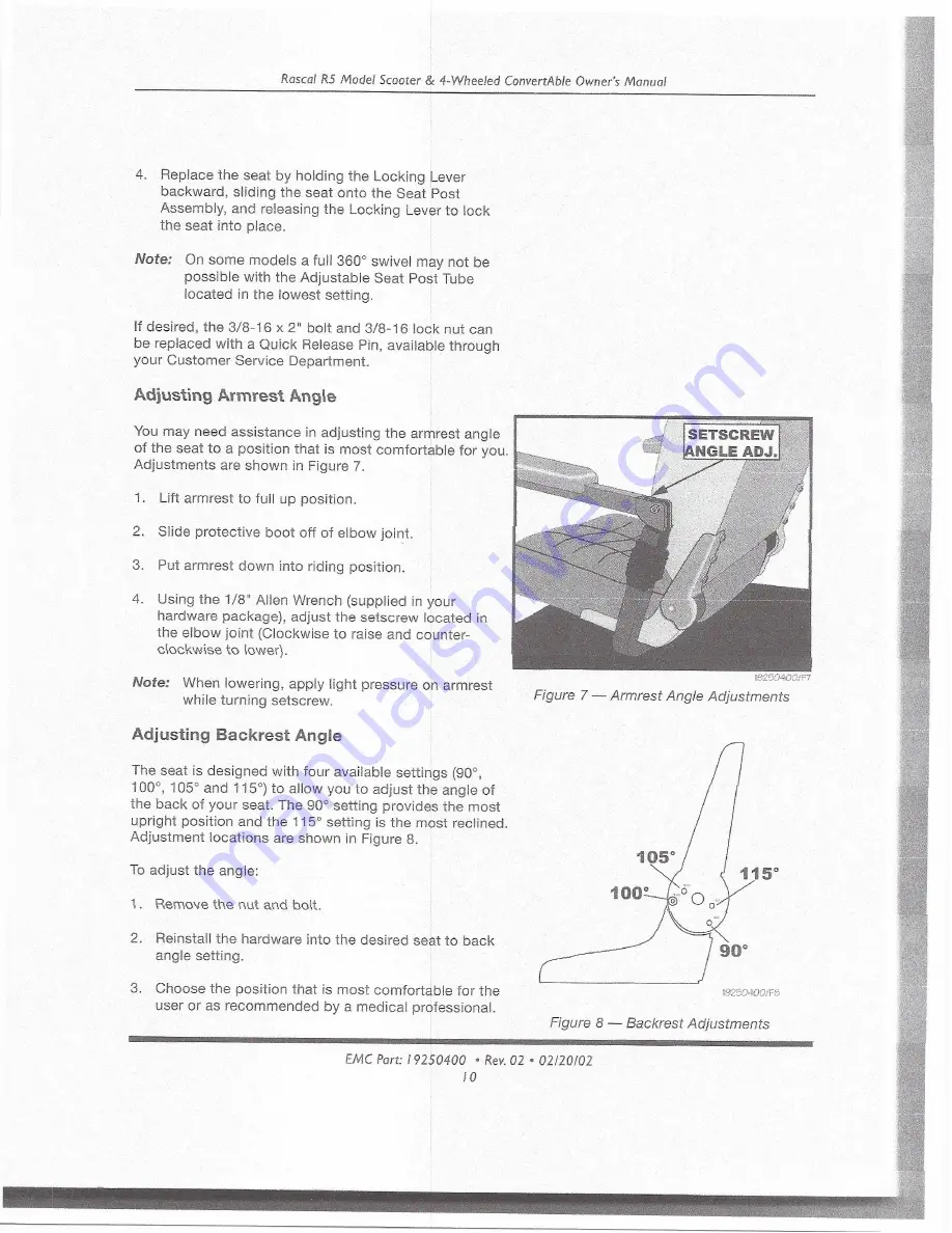 Rascal R205 Owner'S Manual Download Page 14