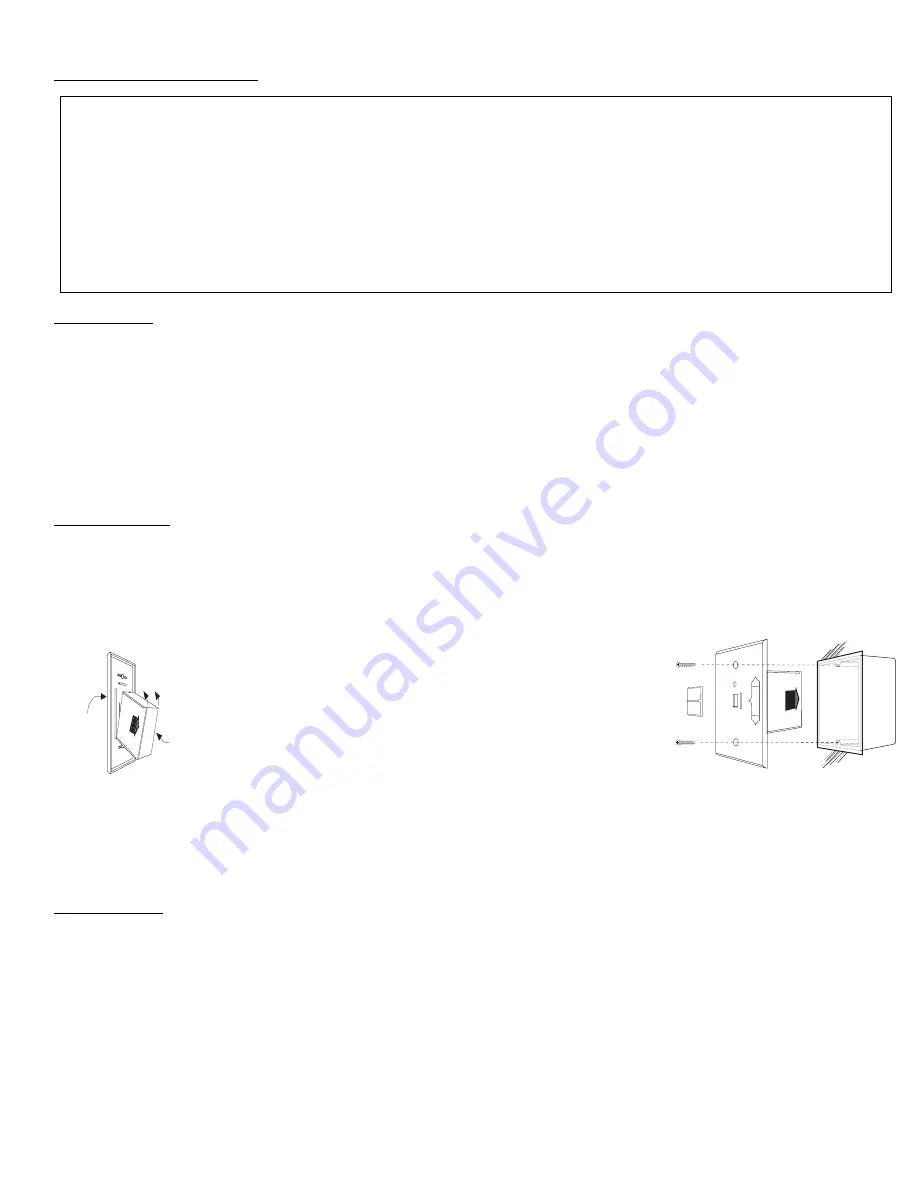 Rasmussen SR-MV1 Installation And Operating Instructions Download Page 2