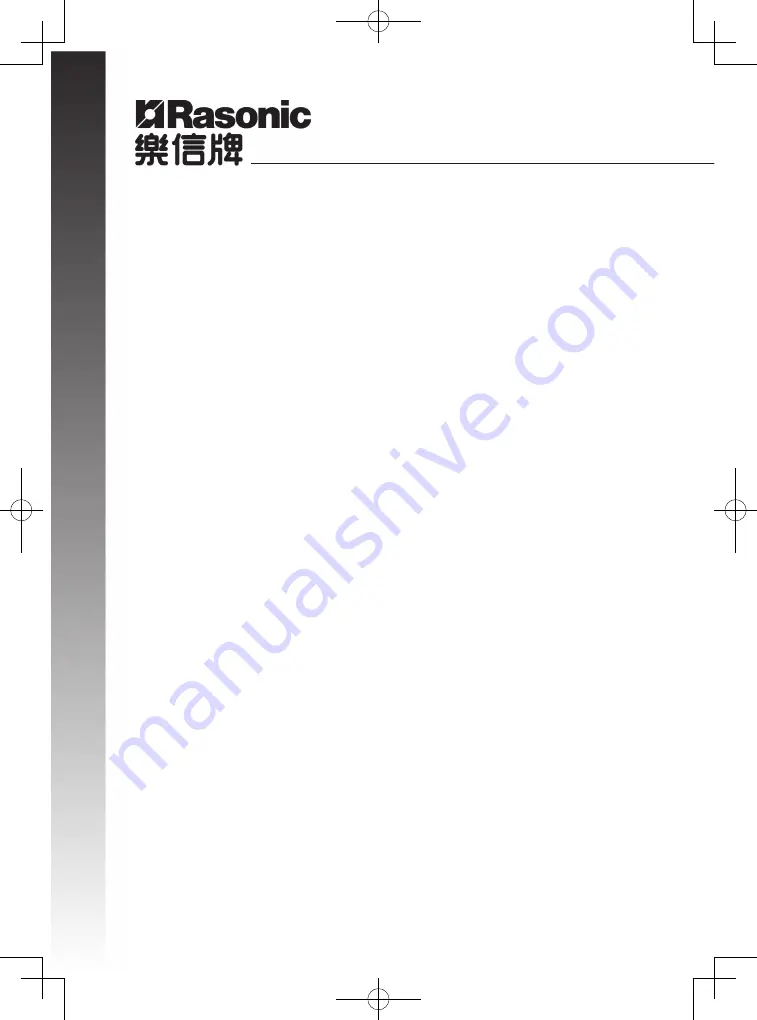 Rasonic RCC-GT22B Operation Manual Download Page 19