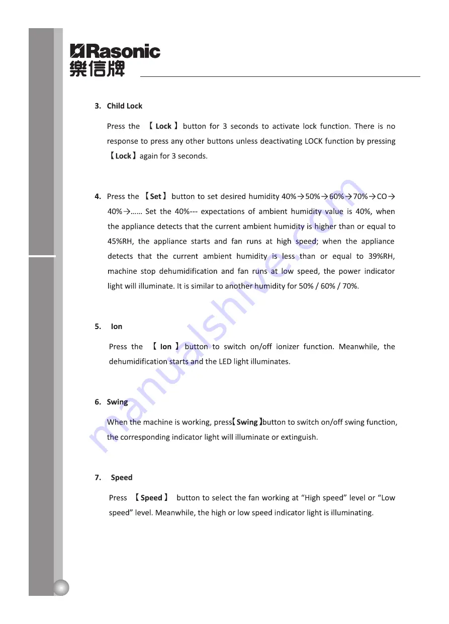 Rasonic RPD-YL20 Instruction Manual Download Page 26