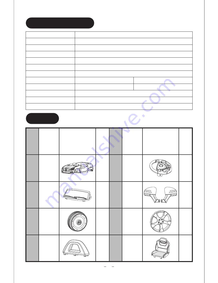 rastar mercedes-benz slk Instruction Manual Download Page 3