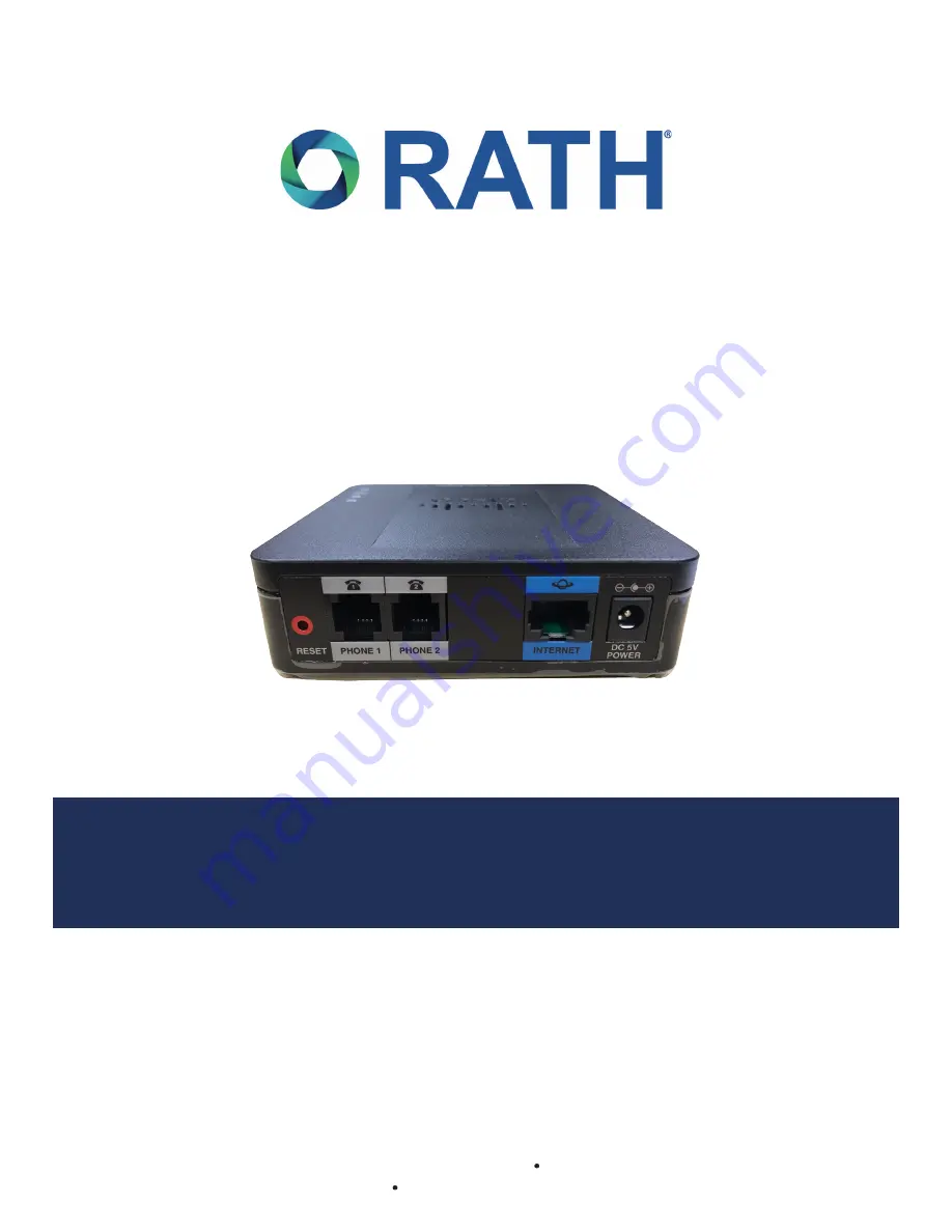 Rath 2100-VOIP2CS Installation And Operation Manual Download Page 1