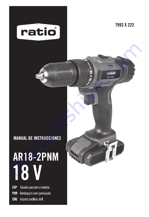 Ratio AR18-2PNM Скачать руководство пользователя страница 1