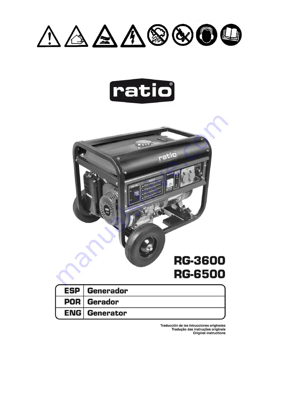 Ratio RG-3600 Instructions Manual Download Page 1