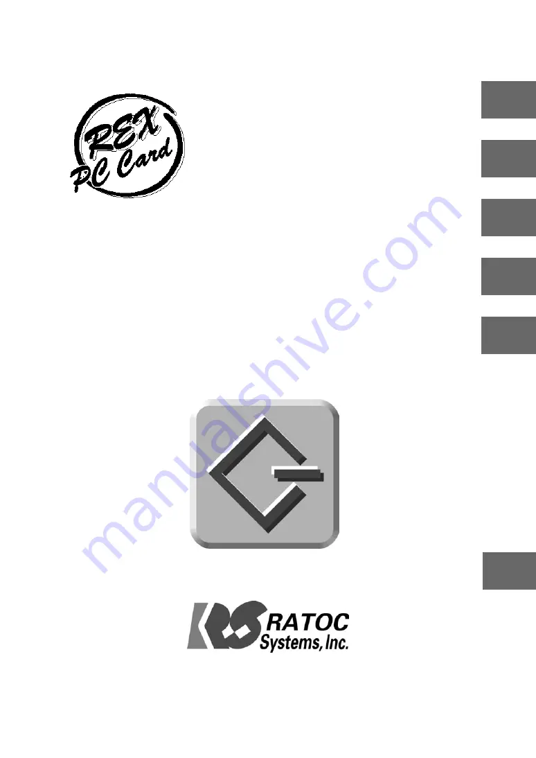 Ratoc Systems Ultra SCSI (FAST-20) Card Bus PC Card... Product Manual Download Page 1