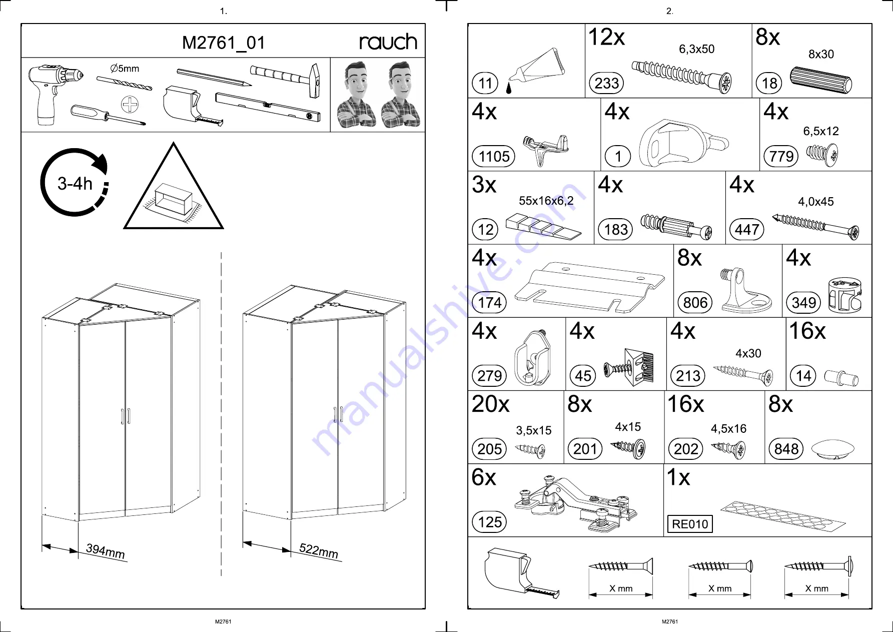 Rauch AG287.0VG0 Assembly Instructions Manual Download Page 3