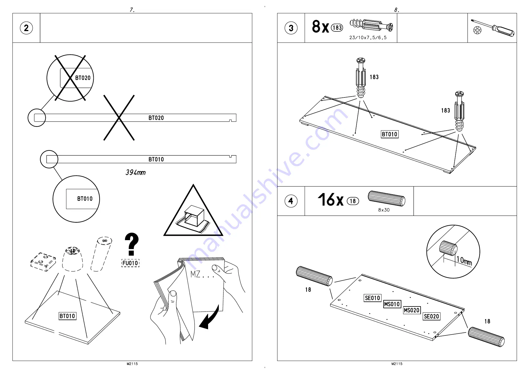 Rauch Bristol MZ044 Assembly Instructions Manual Download Page 6