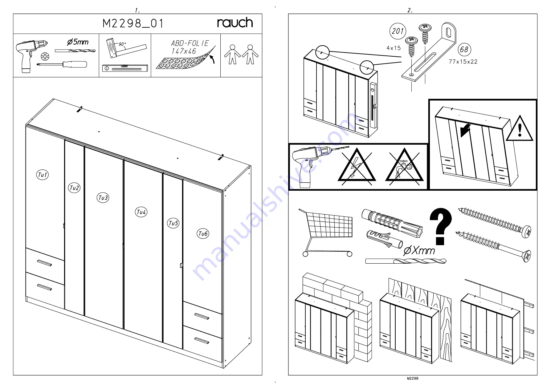 Rauch Carlsson 28238.2530 Assembly Instructions Manual Download Page 3