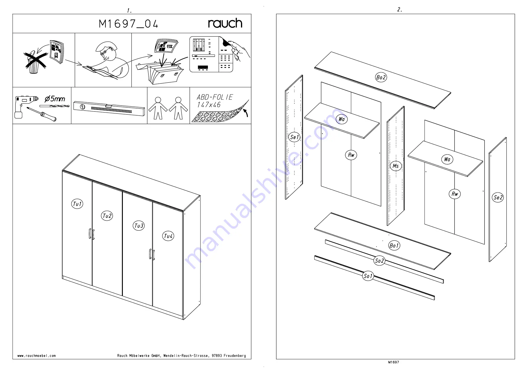 Rauch Lamella M2770 Assembly Instructions Manual Download Page 3