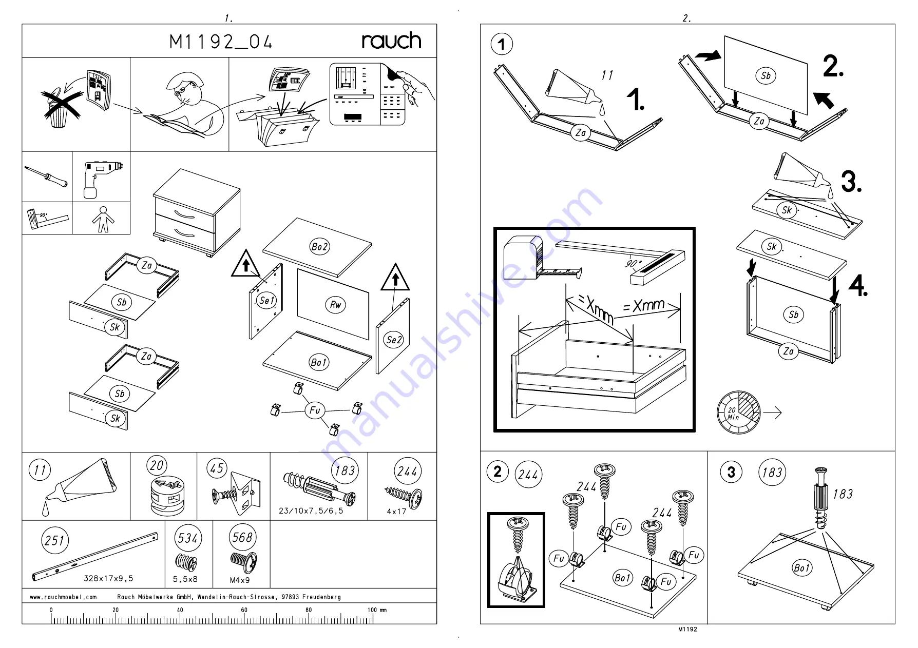 Rauch M1192 Assembly Instructions Download Page 3