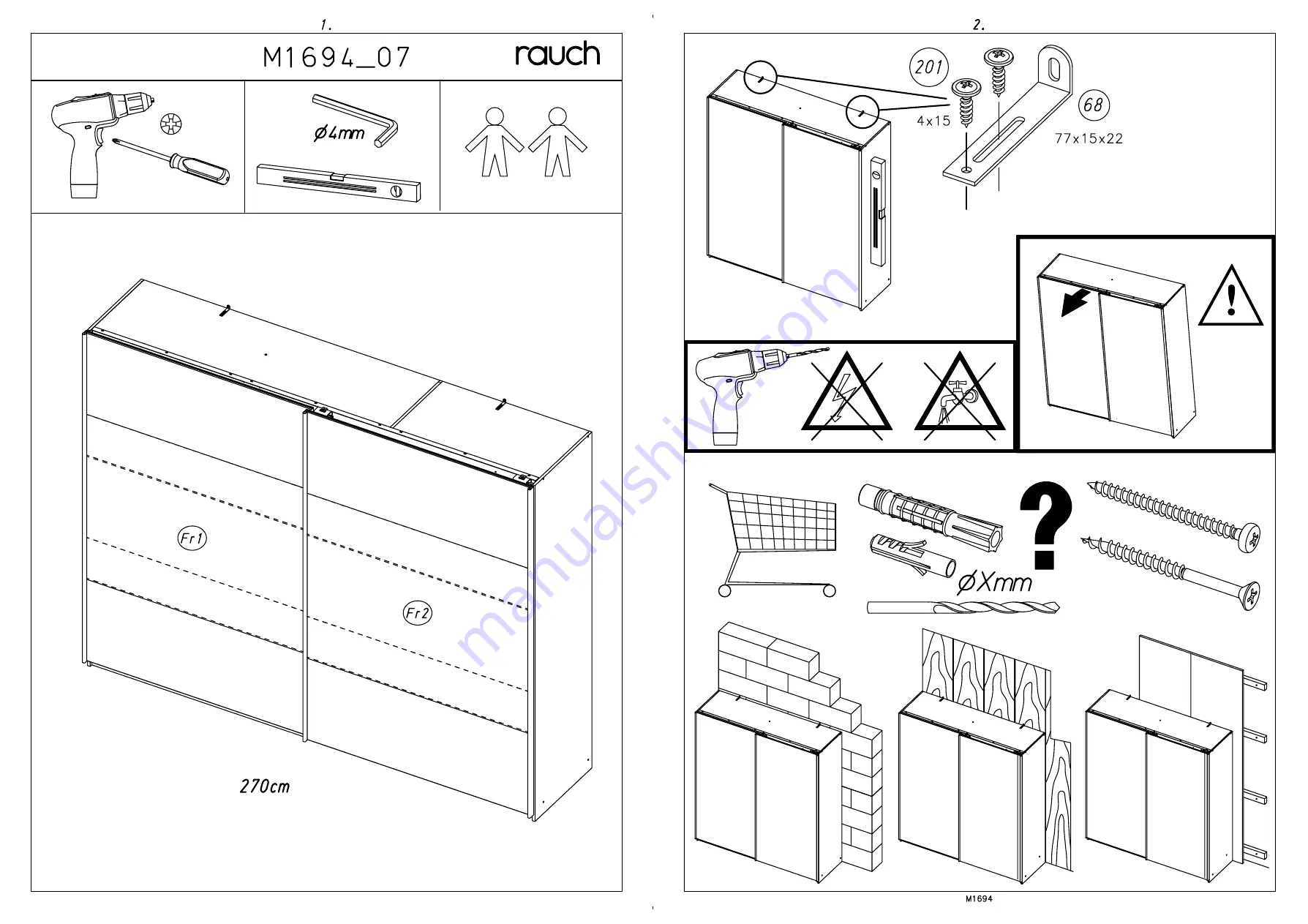 Rauch M1694 Assembly Instructions Manual Download Page 3