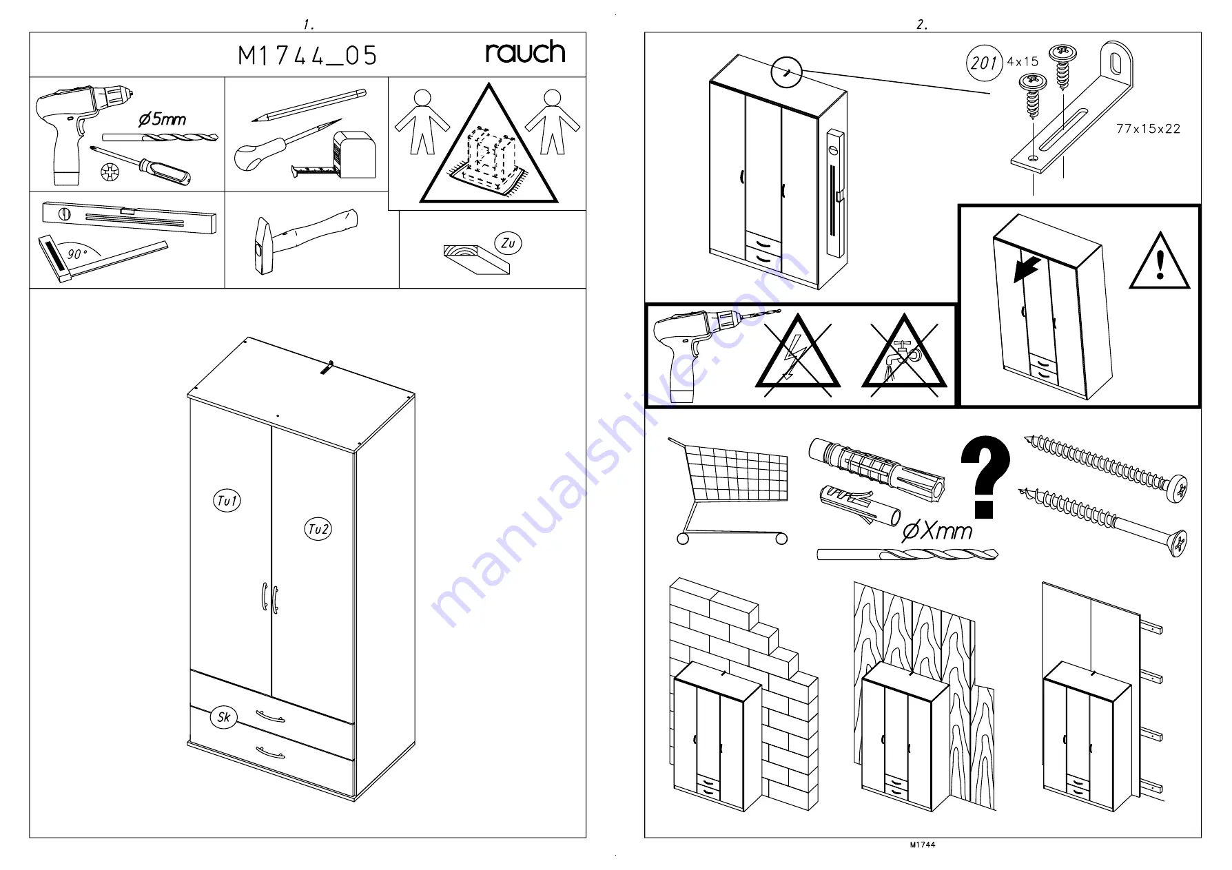 Rauch M1744 Assembly Instructions Manual Download Page 3