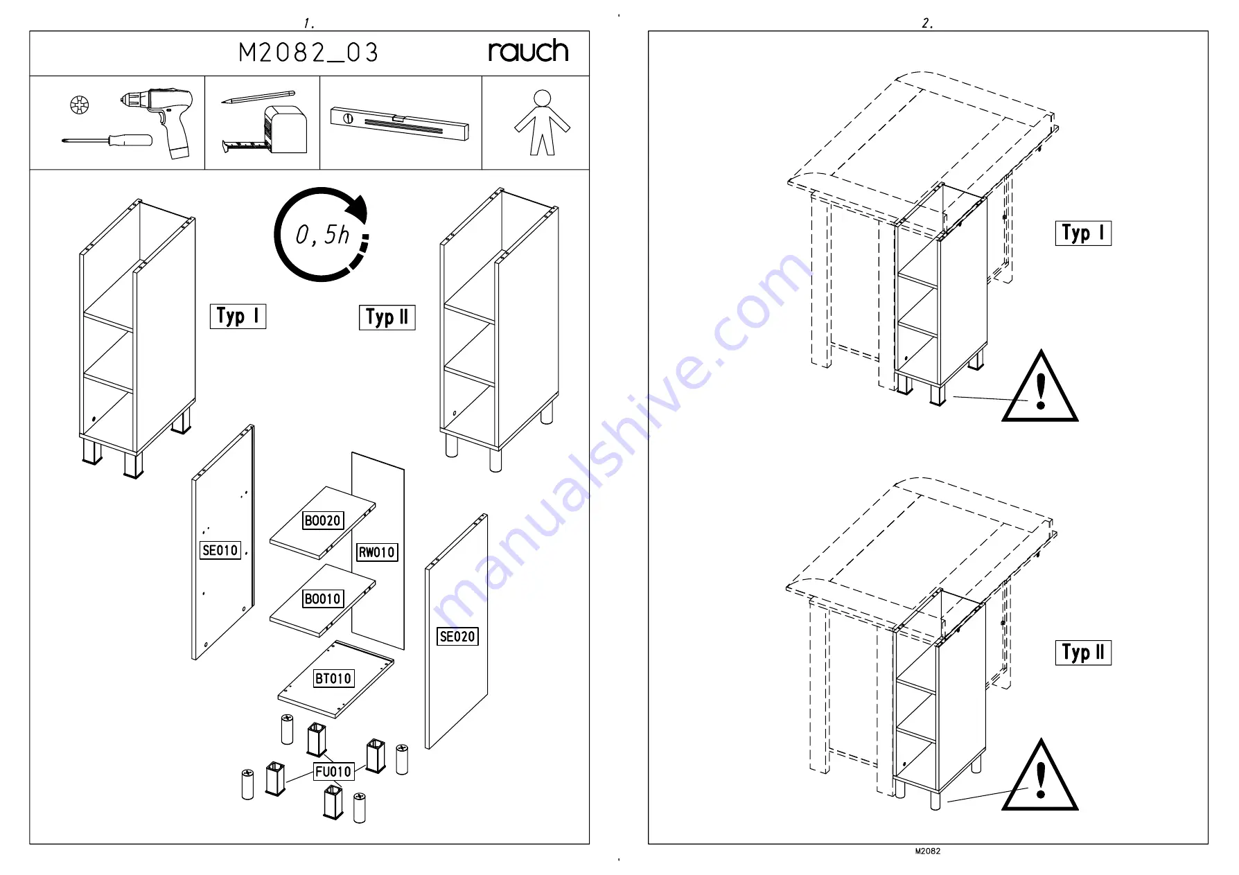 Rauch M2082 Assembly Instructions Manual Download Page 3