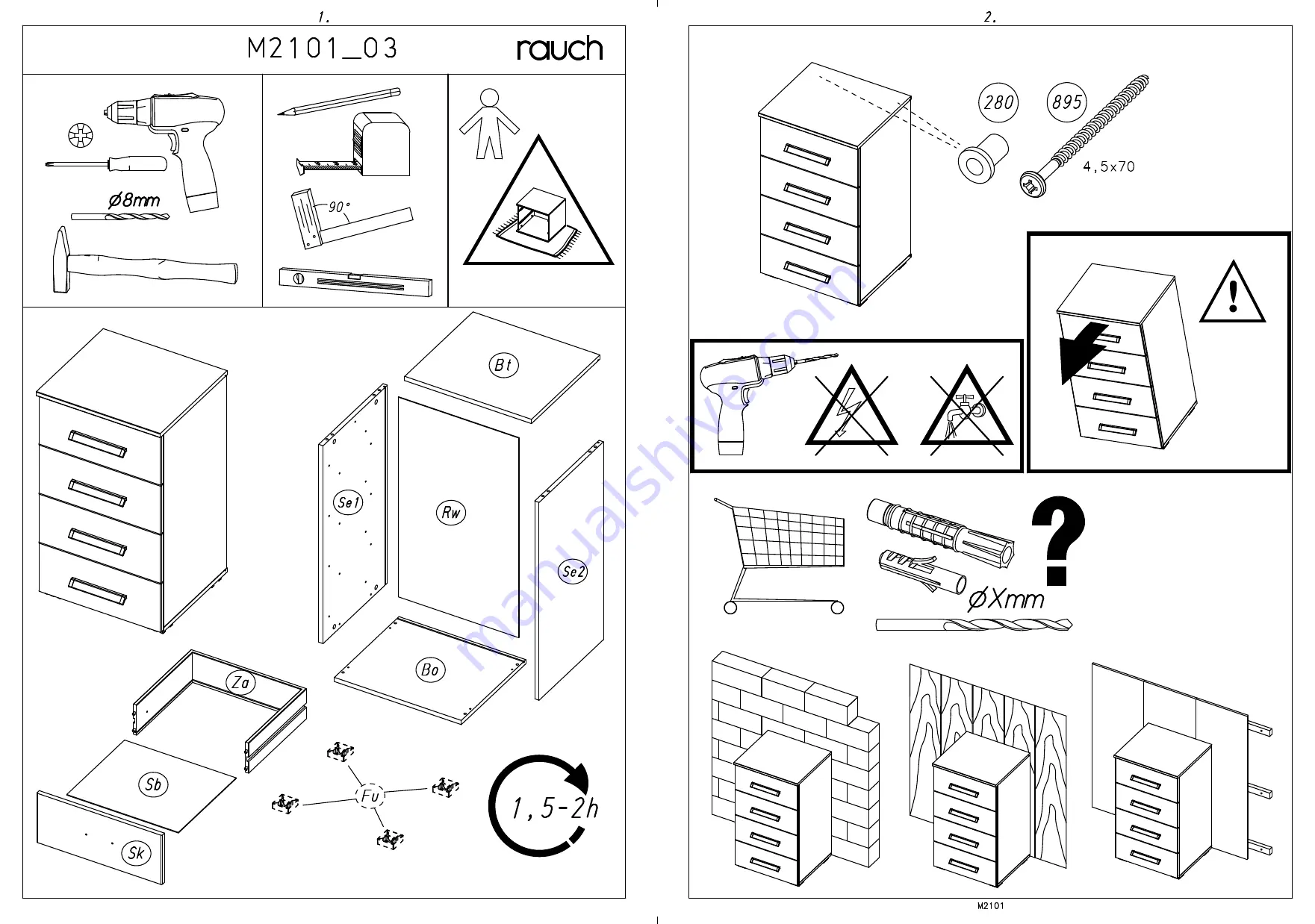 Rauch M2101 Assembly Instructions Manual Download Page 3