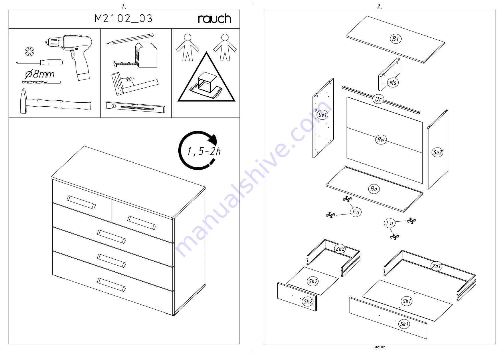 Rauch M2102 Assembly Instructions Manual Download Page 3