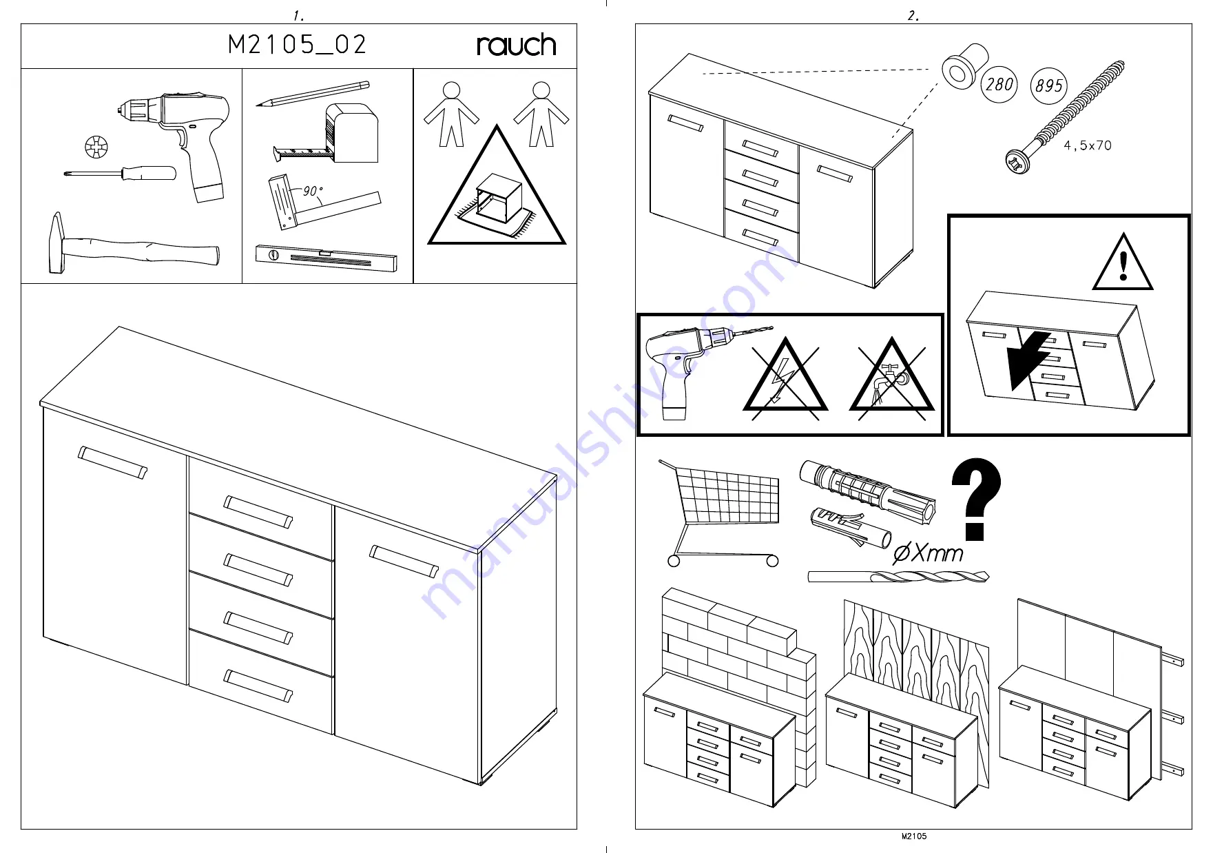 Rauch M2105 Assembly Instructions Manual Download Page 3