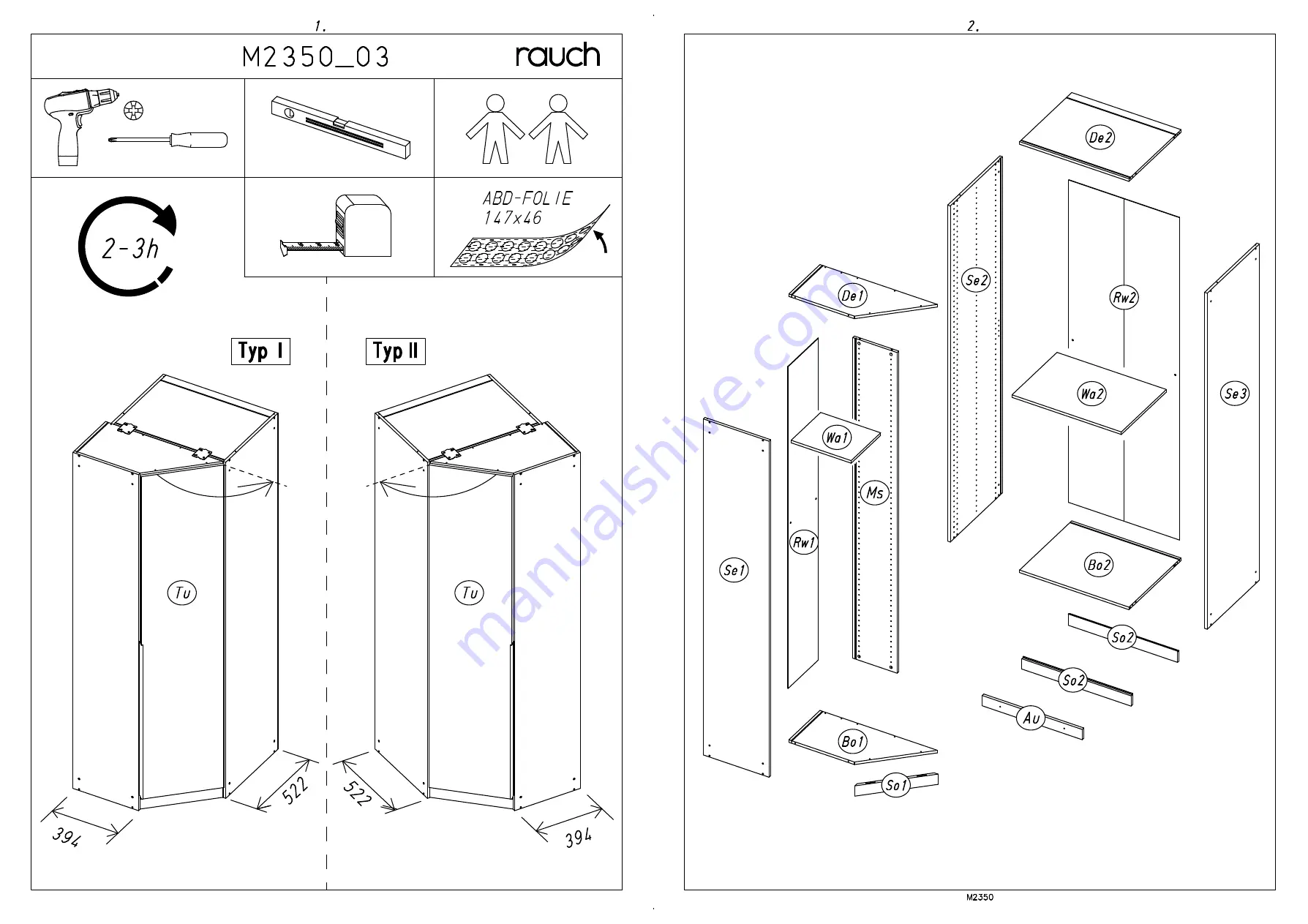 Rauch M2375 Assembly Instructions Manual Download Page 3